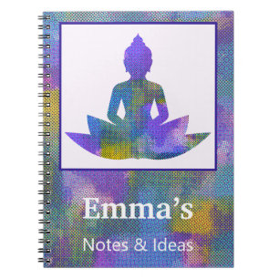 Spirituele Pastel Halve Lotus Yoga Persoonlijke No Notitieboek