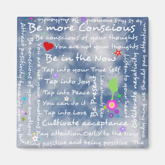 Spirituele positieve bevestigingen magneet (Voorkant)