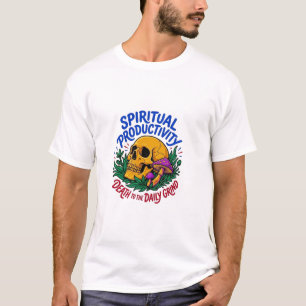 Spirituele Productiviteit Schedel En Paddenstoel G T-shirt
