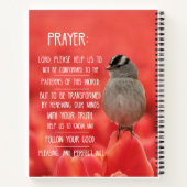 Spirituele reis Notitieboek: Romeinen 12:2 gebed Notitieboek (Achterkant)