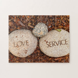 Spirituele religieuze steen legpuzzel