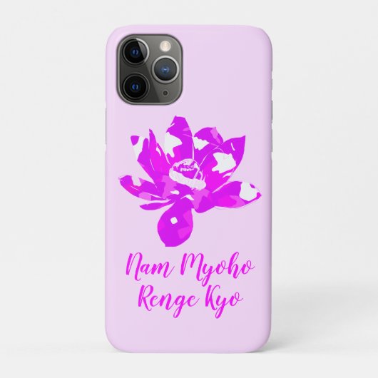 Spirituele roze en witte strookje Lotus Flower Case-Mate iPhone Case (Achterkant)