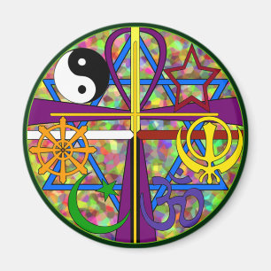 Spirituele symbolen in de eenheid magneet
