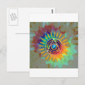 Spirituele Tyedye Briefkaart (Voorkant / Achterkant)