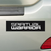 Spirituele Warrior Bumpersticker (Op auto)