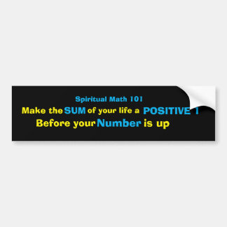 Spirituele Wiskunde 10124A-bumpersticker Bumpersticker