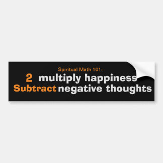 spirituele wiskunde 101-19A-bumpersticker Bumpersticker