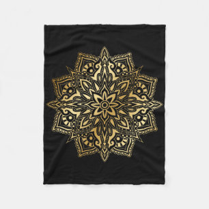 Spirituele Yoga Meditatie Mandala Lotus Bloem Yog Fleece Deken