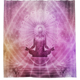 Spirituele Yoga Meditation Zen Colorful Douchegordijn