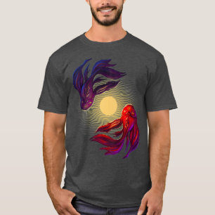 Spirituele Zen Koi Fish in Moon Pond Premium T-shirt