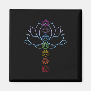 Spirituele Zen Lotus Bloem Chakras Uitgelijnde Yog Magneet