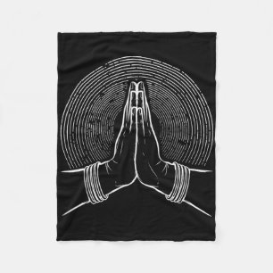 Spirituele Zen-meditatie Mudra Fleece Deken