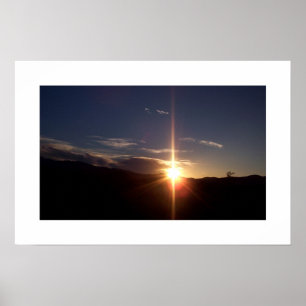 Spirituele zonsondergang poster