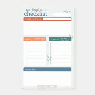 Spirituele zorg post-it® notes