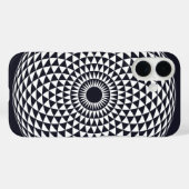 Spirituele zwarte witte Mandala Geometrische Vecto Case-Mate iPhone Case (Achterkant (horizontaal))