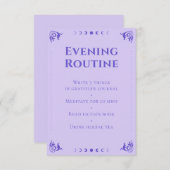 Spirituelle Purple Tarot Soirée de routine Carte (Devant / Derrière)