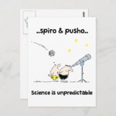 Spiro & Pusho Science Motivatie quotes Briefkaart (Voorkant / Achterkant)