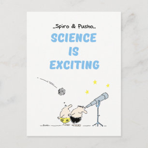 Spiro & Pusho Science Quotes Briefkaart
