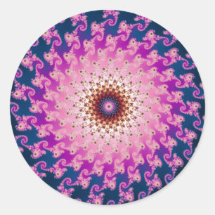 Spirograaf Ronde Sticker