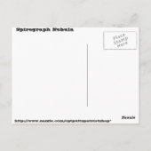 Spirografen Briefkaart (Achterkant)