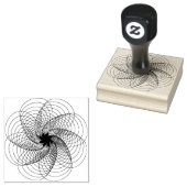 Spirograph Swirl Twist Scrapbooking Rubber Rubberstempel (Gestempeld)