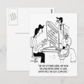 Spirometer Cartoon 7314 Briefkaart (Voorkant / Achterkant)