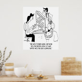 Spirometer Cartoon 7314 Poster (Keuken)