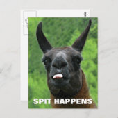 Spit gebeurt briefkaart (Voorkant / Achterkant)