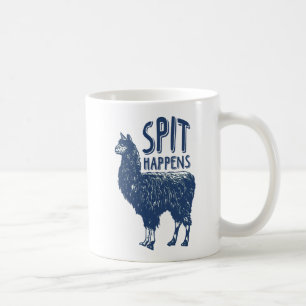 Spit gebeurt Llama   Koffie-Mok Koffiemok