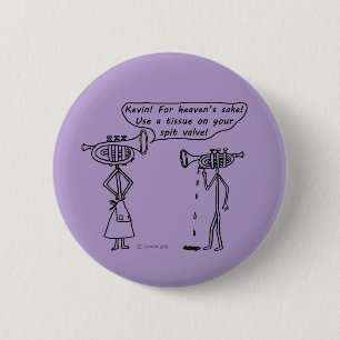 Spit-klep gebruiken ronde button 5,7 cm