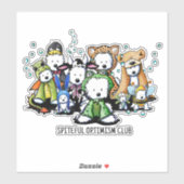 Spiteful Optimism Club Decal  Sticker (Vel)