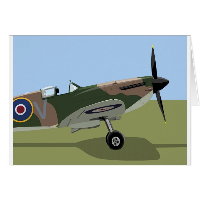 Spitfire 2ÈME GUERRE MONDIALE Fighter (Devant horizontal)