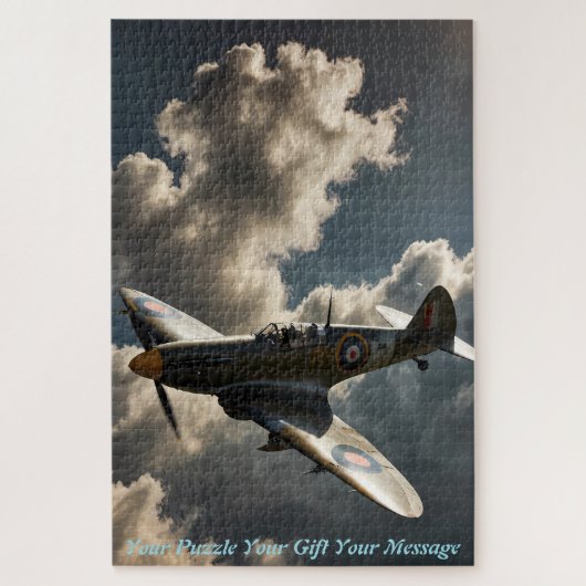 Spitfire bij Dusk artist impression Legpuzzel (Verticaal)