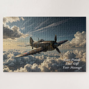 Spitfire bij Dusk Artist Impression Skyward Tribut Legpuzzel