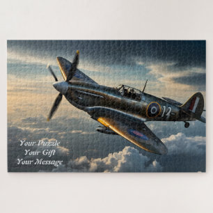 Spitfire bij zonsondergang - een Skyward-eerbetoon Legpuzzel