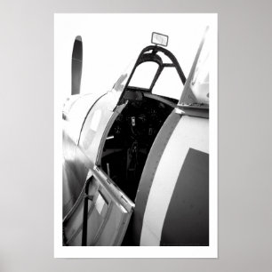 Spitfire Cockpit Poster