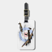 Spitfire en Lancaster Bagagelabel (Voorkant verticaal)