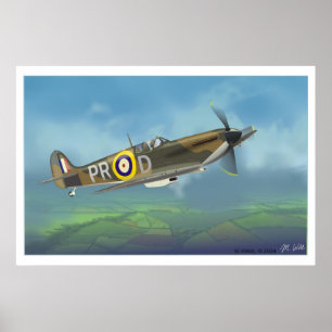 Spitfire Fighter Poster