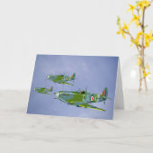 Spitfire Groeten Kaart (Gele Bloem)