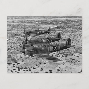 Spitfire jagers boven Afrika, 1943 Briefkaart
