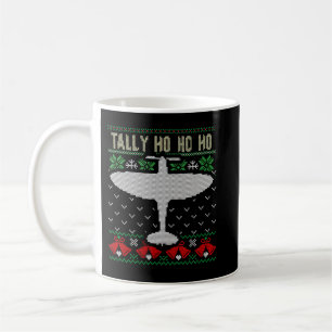 Spitfire Kerstmis Verschrikkelijke Trui Stijl Vlie Koffiemok