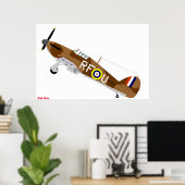 Spitfire Poster (Thuiskantoor)