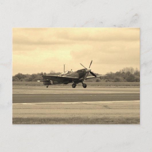 Spitfire Sepiatone Briefkaart (Voorkant)