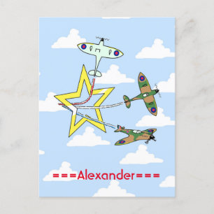 Spitfire Star Blue Sky Briefkaart