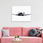 *Spitfire* van David Goodall Canvas Afdruk (Insitu (Woonkamer))
