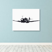 *Spitfire* van David Goodall Canvas Afdruk (Insitu (Houten vloer))