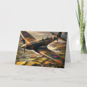 Spitfire-verjaardagskaart Kaart