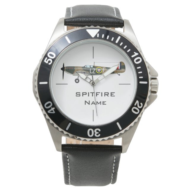 SPITFIRE | vliegtuig WWII Horloge (Voorkant)
