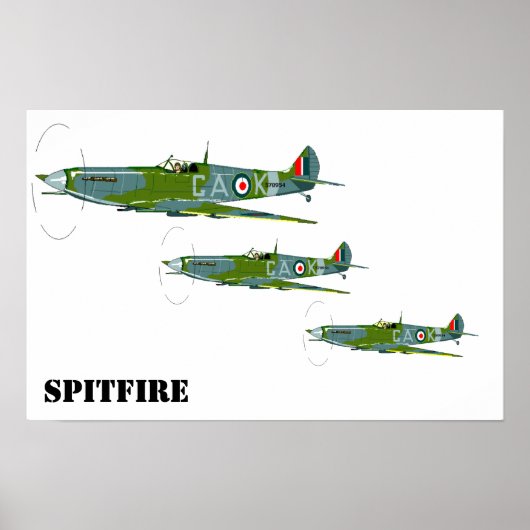Spitfire-vorming Poster (Voorkant)