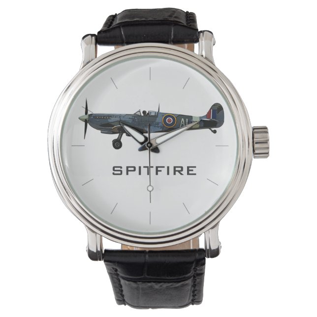 SPITFIRE | WII vliegtuig vintage Horloge (Voorkant)
